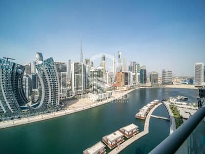 1 Bedroom Flat for Rent in Business Bay, Dubai - Panoramic Canal View | Fully Furnished |High Floor