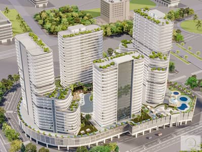 阿尔扬街区， 迪拜 3 卧室顶楼公寓待售 - TCD 4 Towers View. jpg