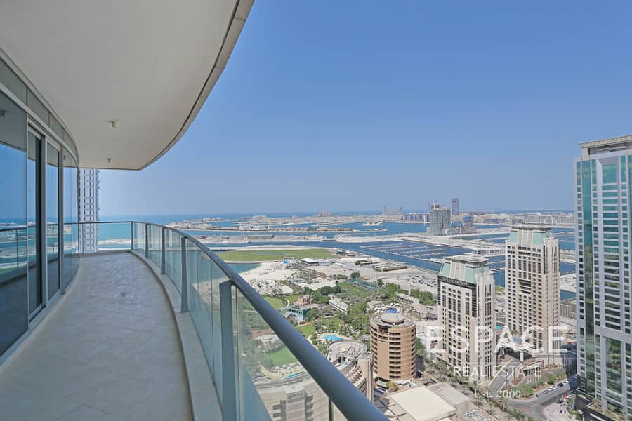 位于迪拜码头，三叉戟豪华公寓 2 卧室的公寓 200000 AED - 4776238