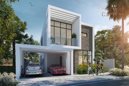 7 Bedroom Villa for Sale in DAMAC Hills, Dubai - Golf Course and Lake View | Big Plot | Single Row