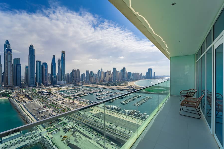位于迪拜港，艾玛尔海滨社区，日出海湾公寓 3 卧室的公寓 595000 AED - 8576759