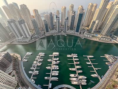 3 Bedroom Apartment for Sale in Dubai Marina, Dubai - High Floor | Vacant | Ain Dubai and Marina View