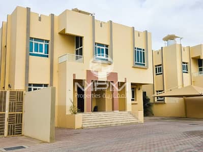 5 Bedroom Villa for Rent in Shakhbout City, Abu Dhabi - Compound villa with Maid's Room & Front Yard