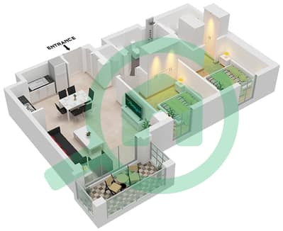 Bayshore 3 - 2 Bedroom Apartment Unit 7 FLOOR 1 Floor plan