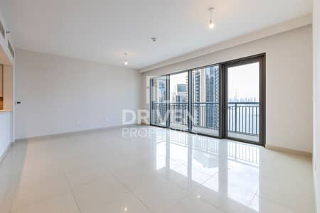 3 Bedroom Flat for Rent in Dubai Creek Harbour, Dubai - High Floor with Burj View | Chiller Free