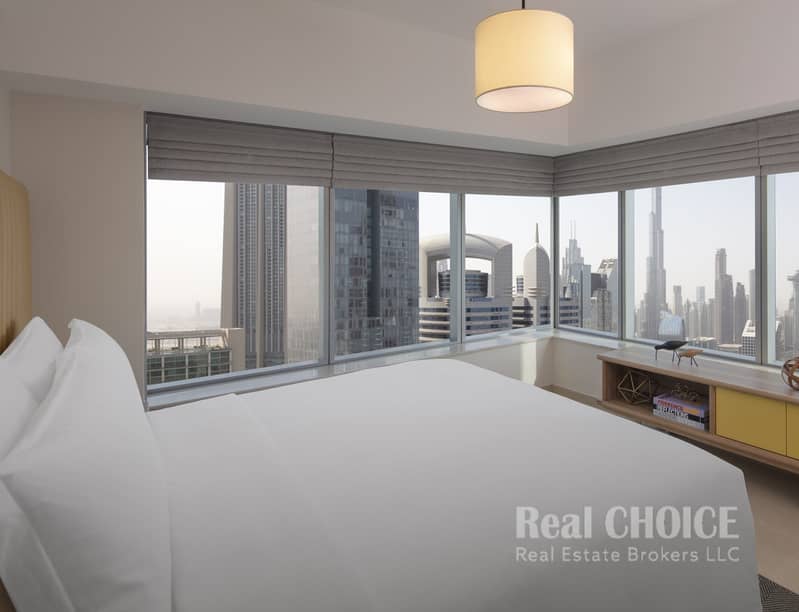 7 2BR - Master Bedroom - BK01 - Dubai Financial Centre. jpg