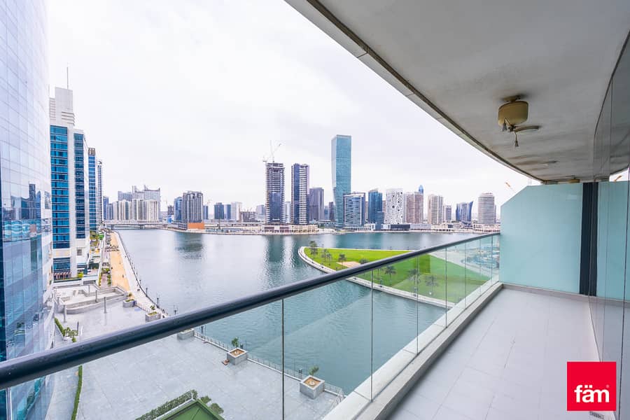 1BR | Vacant | Glass Balcony | Canal View
