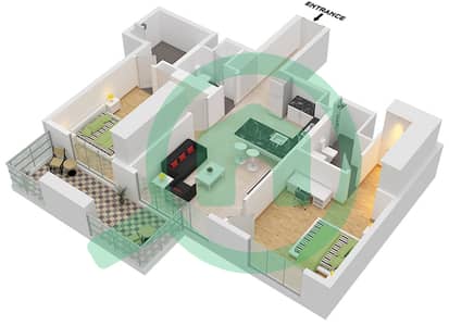 V1TER Residence - 2 Bedroom Apartment Type/unit E / 3 FLOOR 19-20 Floor plan