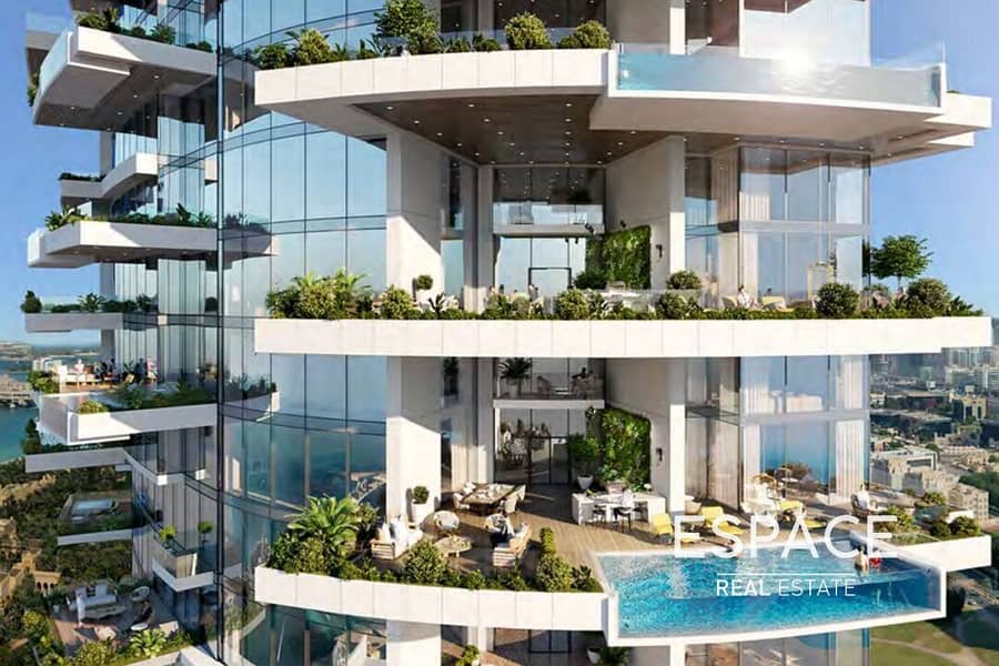 位于迪拜码头，卡瓦利大厦 2 卧室的公寓 3700000 AED - 8591708