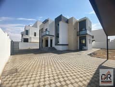 A new two-storey villa with an annex for rent in Ajman - Al Hamidiya 2 - next to the garden 5 master bedrooms + living room with bathroom and sinks La