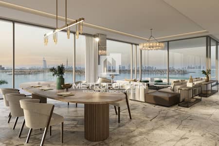 4 Bedroom Penthouse for Sale in Palm Jumeirah, Dubai - A Rare 4BR Duplex Sky Villa | Sea + Ain Dubai View