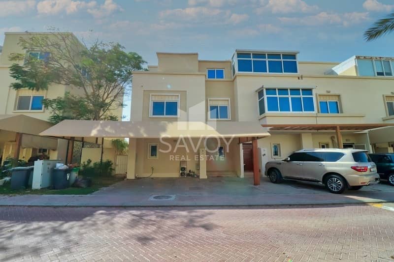 CLEAN 3BR+MAID VILLA|SINGLE ROW|WELL MAINTAINED