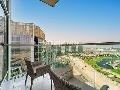 1 Bedroom Hotel Apartment for Sale in DAMAC Hills, Dubai - Hotel-Room | High Floor | Full Golf Course View