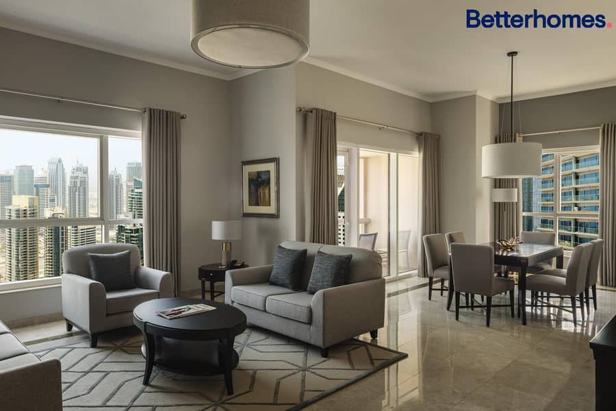 位于迪拜码头，迪拜海港万豪套房酒店 2 卧室的公寓 280000 AED - 8576597