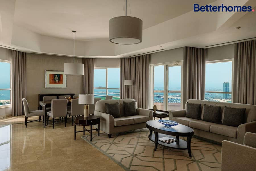 位于迪拜码头，迪拜海港万豪套房酒店 3 卧室的公寓 390000 AED - 8576861