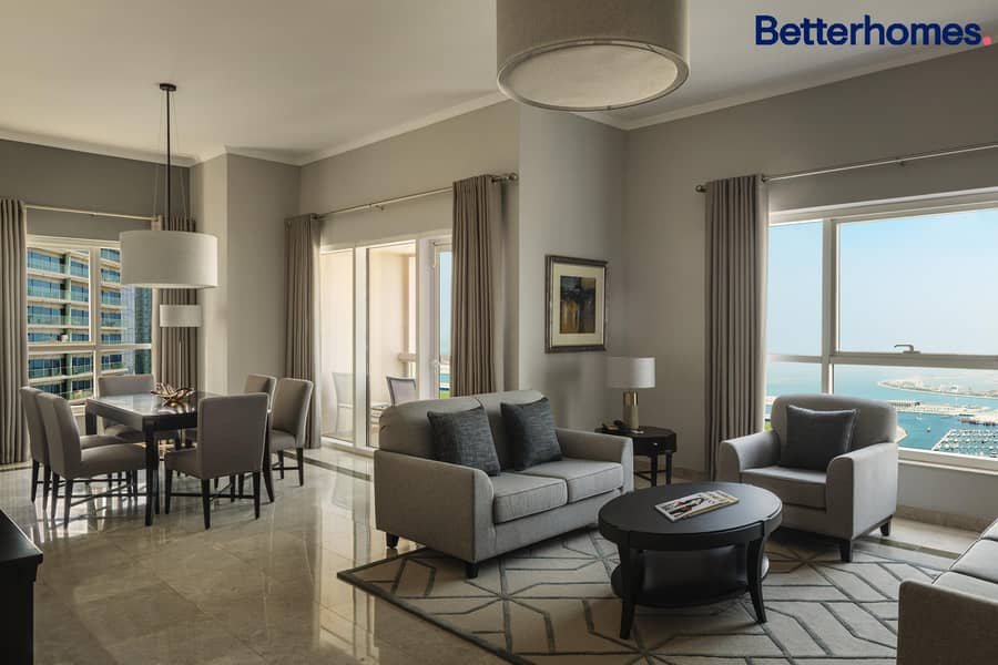 位于迪拜码头，迪拜海港万豪套房酒店 2 卧室的公寓 300000 AED - 8576978