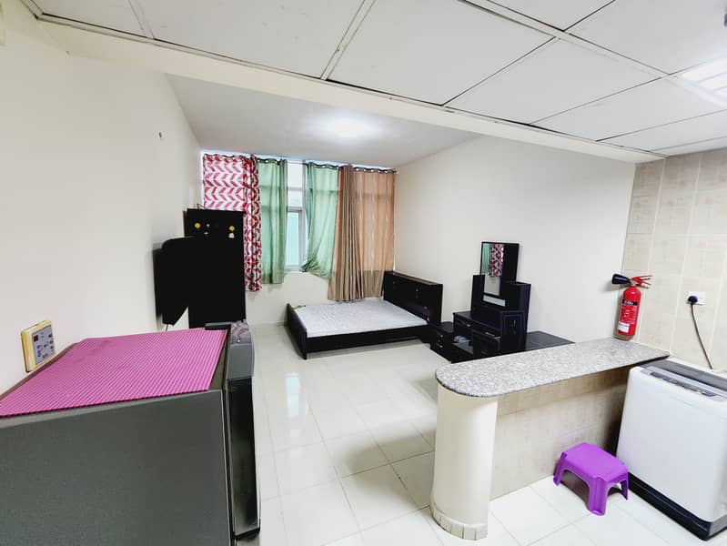 (LIMITED TIME OFFER) EASY EXIT TO DUBAI ONLY LAST UNIT STUDIO FURNISHED(SEWA SEPARATE+Wi-Fi INCLUDIN