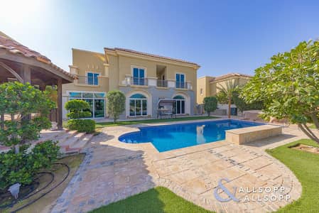 5 Bedroom Villa for Sale in Dubai Sports City, Dubai - Golf View | Upgraded | Pool | 5 Bed B Type