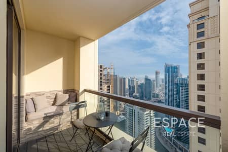 2 Bedroom Apartment for Sale in Jumeirah Beach Residence (JBR), Dubai - Fully Upgraded | Marina View | 1314 Sqft