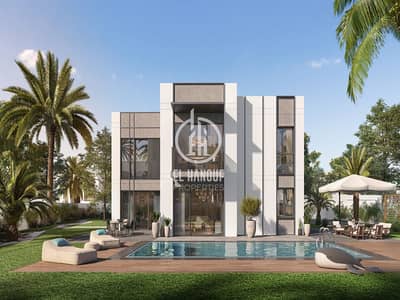 5 Bedroom Villa for Sale in Al Shamkha, Abu Dhabi - ALDAR_AlReeman2PH3_CGI23_RearYard_06. jpg