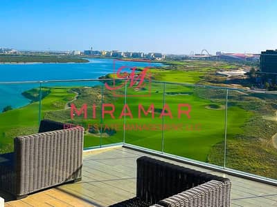 4 Bedroom Apartment for Rent in Yas Island, Abu Dhabi - ⚡GOLF AND SEA VIEW⚡CORNER 4+MAID⚡HIGH FLOOR