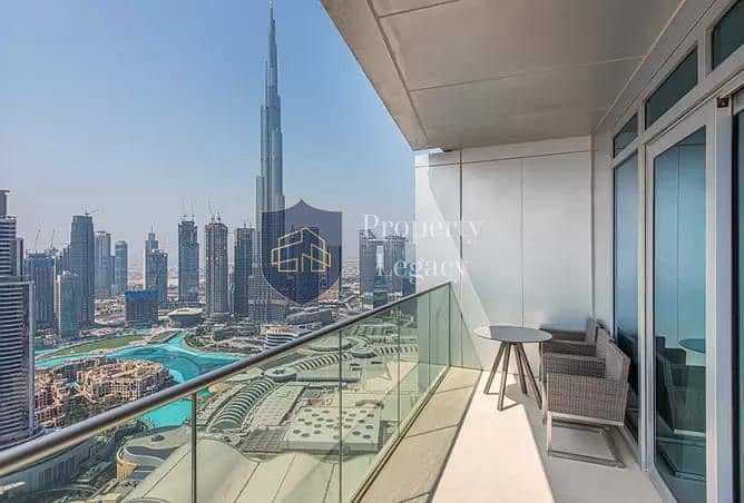 Furnished | Burj and Fountain Views | Vacant