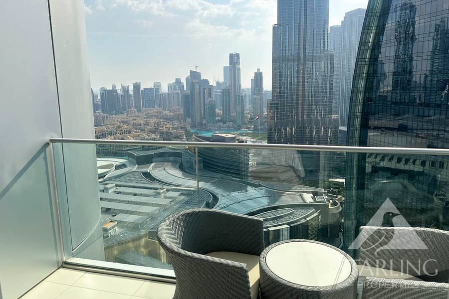 High Floor | Burj and Fountain View |  Furnished