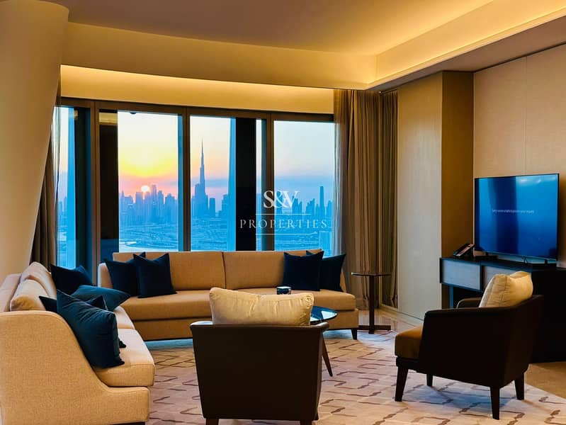 位于迪拜溪港，谦恭海港大厦 4 卧室的顶楼公寓 750000 AED - 8604602