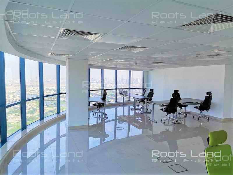 Fitted Office | Higher Floor | Sea and Golf View