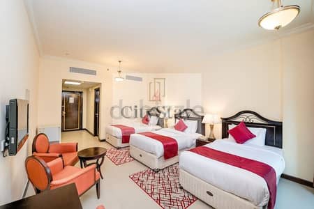 Studio for Rent in Deira, Dubai - Three Adults | Spacious Studio | Close to Metro