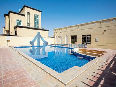 5 Bedroom Villa for Rent in Shakhbout City, Abu Dhabi - Compound Villa 5BR + Maid Room with Pool & Gym