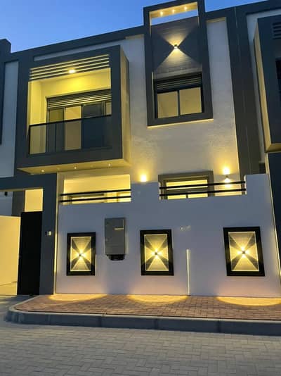 4 Bedroom Villa for Rent in Al Zahya, Ajman - Villa for rent in Ajman, Al Zahia area, two floors, 4 bedrooms with built-in wardrobes