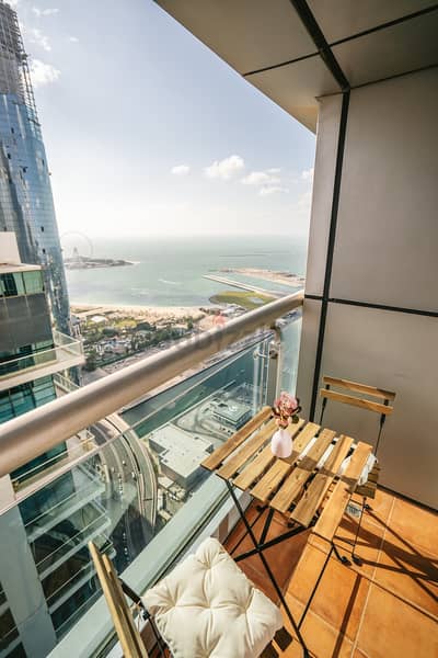 فلیٹ 1 غرفة نوم للايجار في دبي مارينا، دبي - Serene 1 Bedroom Apartment with Sea View