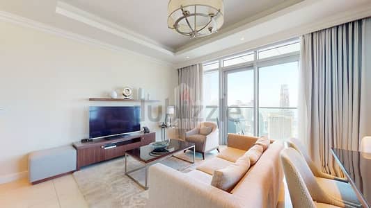2 Bedroom Flat for Rent in Downtown Dubai, Dubai - Burj Khalifa and Fountain View / Luxury 2 Bedroom