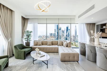 3 Bedroom Apartment for Rent in Za'abeel, Dubai - Stunning 3 BR+ Maid Room | Skyline Downtown Views