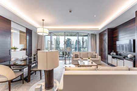 3 Bedroom Apartment for Rent in Downtown Dubai, Dubai - Burj Khalifa Views | Bills Included | Serviced