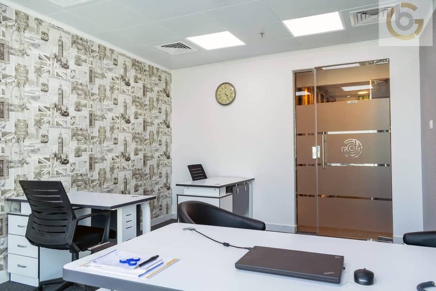 Fully Furnished office 200 sqft with Ejari