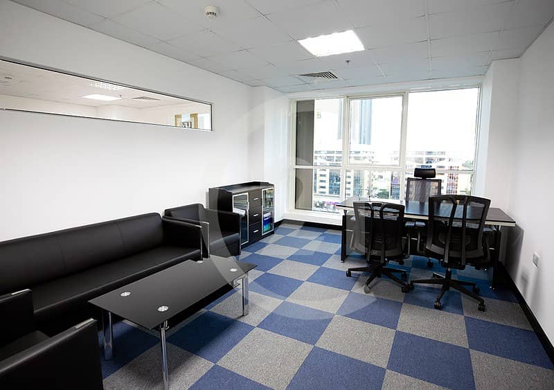 Furnished office for rent along Sheikh Zayed road