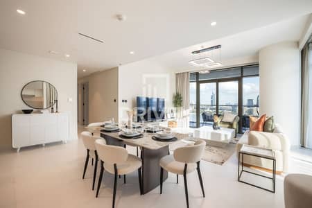 فلیٹ 4 غرف نوم للايجار في دبي هاربور‬، دبي - شقة في مارينا فيستا،إعمار الواجهة المائية،دبي هاربور‬ 4 غرف 450000 درهم - 8617357