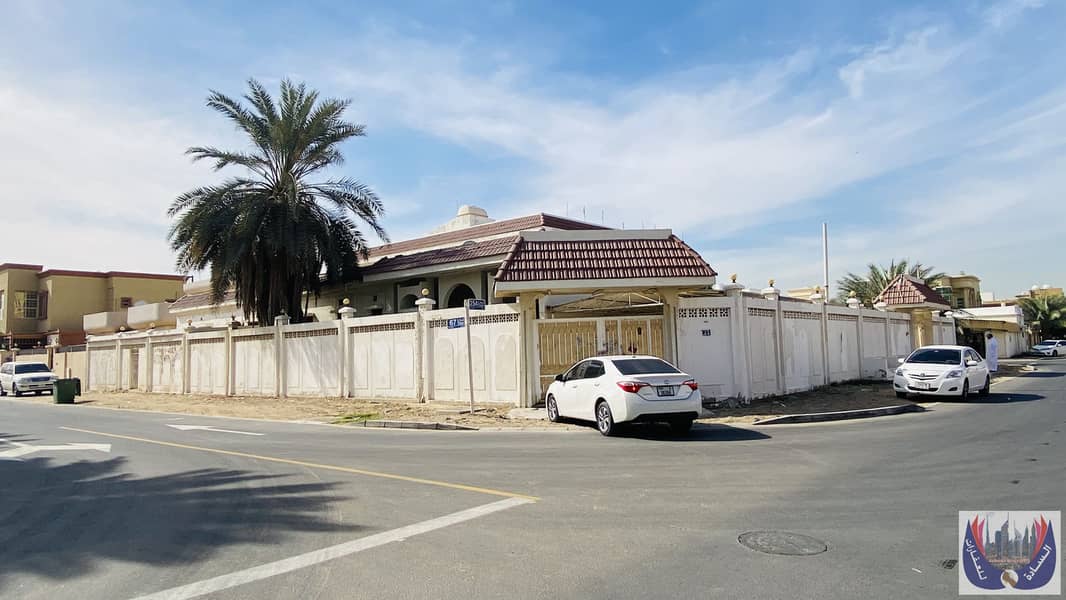 For sale, a villa with an area of ​​​​14300square feet in Ajman, Al Rawda area, on three streets