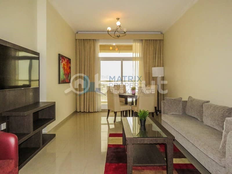 Furnished 2BR apartment  on 12 chqs in Siraj 