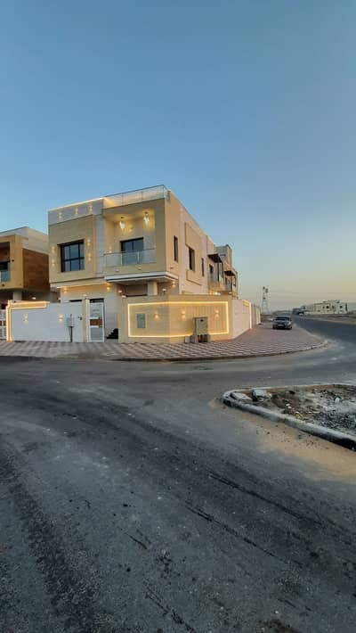 6 Bedroom Villa for Rent in Al Yasmeen, Ajman - For rent, ground villa + 1 + roof in the Yasmine area, at the corner of two streets on the main street.