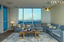 FULLY FURNISHED 3BR  | STUNNING VIEW OF MARINA