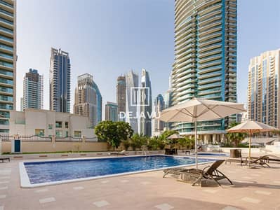 1 Bedroom Apartment for Rent in Dubai Marina, Dubai - Fully Furnihsed 1BR W/ Balcony | Near to Metro