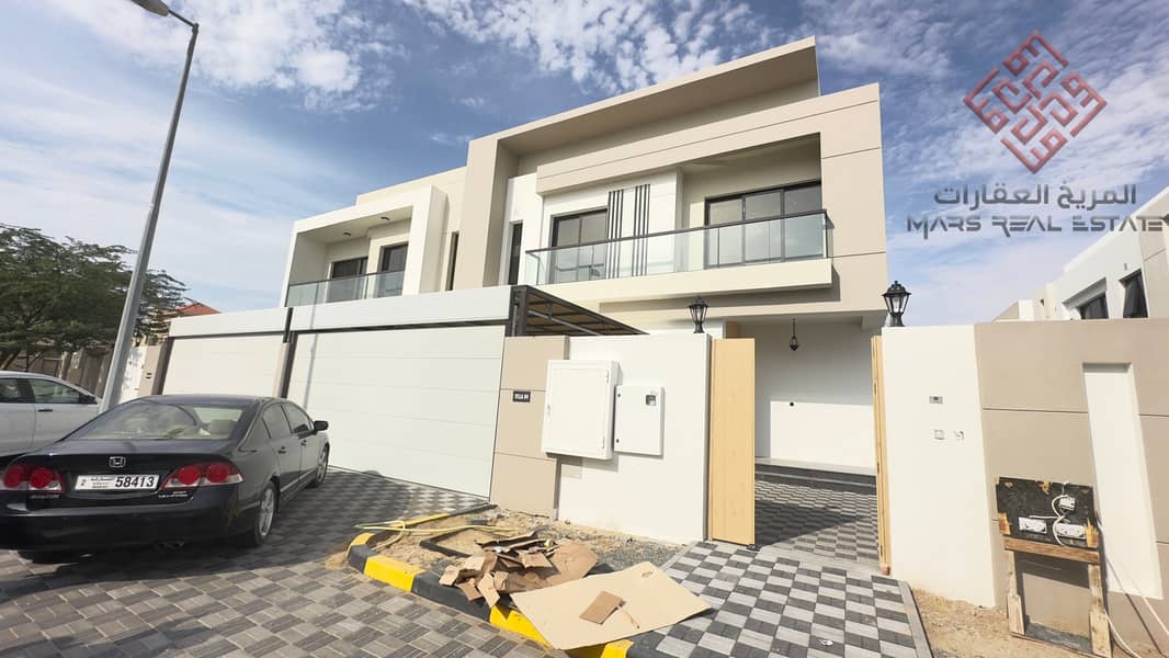 Brand new 5 bedrooms modern villa is available for rent in Hoshi for 160,000 AED