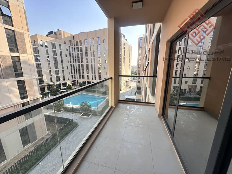 Brand new 1 bhk with pool view in al mamsha