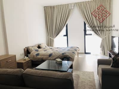 Studio for Rent in Muwaileh, Sharjah - Luxury Furnished studio with parking+Pool+Gym in Al mamsha