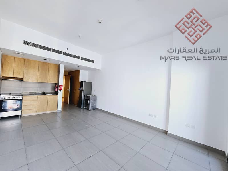 ***Studio with balcony available for rent pool,gym,,parking in Al mamsha sharjah ***