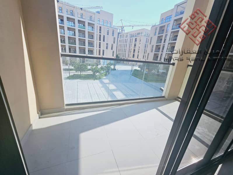 *** Studio with big balcony available for rent in Al mamsha sharjah ***