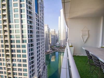 1 Bedroom Flat for Rent in Jumeirah Lake Towers (JLT), Dubai - Unfurnished | Large balcony | Walk-in closet | High floor